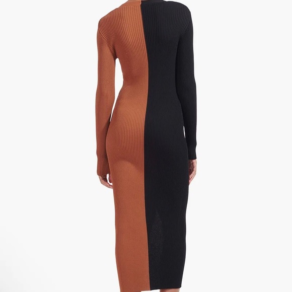 STAUD Shoko Sweater Tan Black / XS - Picture 5 of 6